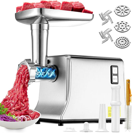 5.0 Upgrade Electric Meat Grinder,3 Second Grind,Meat Grinder for Home Use