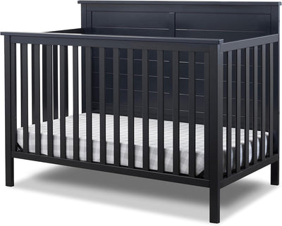 Furniture Ashley Crib, Classic 4-in-1 Convertible Pannel Crib, Baby Crib Made of Wood, Non-Toxic Finish, Wooden Baby