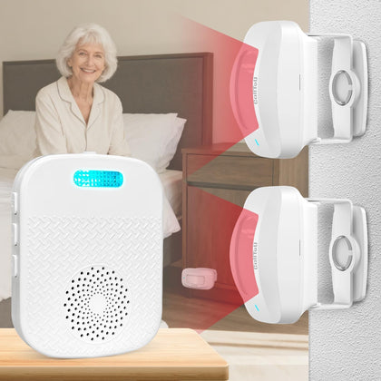 Bed Alarm for Elderly Adults Sensor Alarm and Fall Prevention for Elderly/Dementia and More,Portable Caregiver Pager