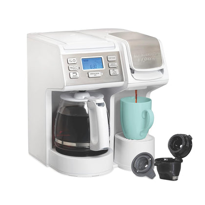 FlexBrew Trio 2-Way Coffee Maker, Compatible with K-Cup Pods or Grounds, Combo, Single Serve & Full 12 Cup Coffee