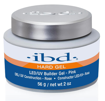 Hard Gel UV/LED Builder Gel Pink – Nail Builder Gels for Nail Extensions, Sculpting & Strengthening, 2 oz