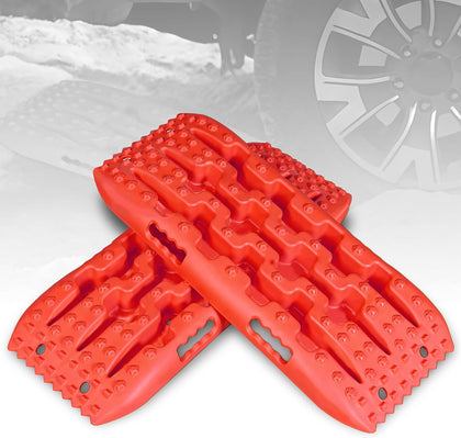 27-Inch Off-Road Traction Boards, Recovery Tracks, and Traction Mat Set for Snow, Mud and Sand Rescue