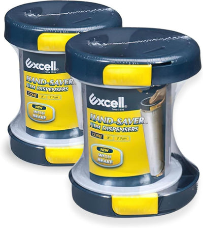 by Excell 2-Pack Hand-Saver Stretch Film Dispenser with Breaks, SF-756 Stretch Wrap Handles, Shrink Wrap Dispenser