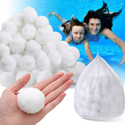 4.6 lbs Pool Filter Media Balls Fiber Filter Media for Swimming Pool Sand Filters and Bath Center Bathtubs Spas
