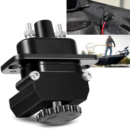 YMT 027-0004-Kit 12V to 48V DC Power Connector kit for Marine,Outboard Trolling Motor Plug Quick Connect for Battery Connections to Trolling Motors