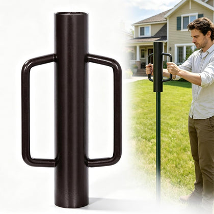 9.6LB Fence Post Driver with Handle,T Post Driver,16.8 Inch