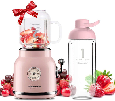 Smoothie Blender, Homeleader Portable Personal Blender with 6 Sharp Blades for Shakes and Smoothies, 21oz Travel Cup