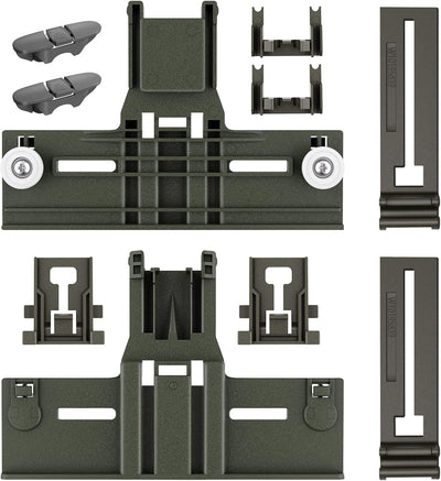 UPGRADED W10350375 W10712395 Dishwasher Top Rack Adjuster Parts For Whirlpool Dishwasher Parts WDT730PAHZ0 WDT970SAHZ0 WDTA50SAHZ0 WDT750SAHZ0 Upper Rack Parts For Kenmore 665 Dishwasher Top Rack Part