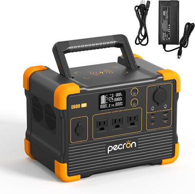 614Wh Portable Solar Generator with AC Charger, 1200W AC Output, Power Station, LiFePO4 Battery for Camping, RV Trip