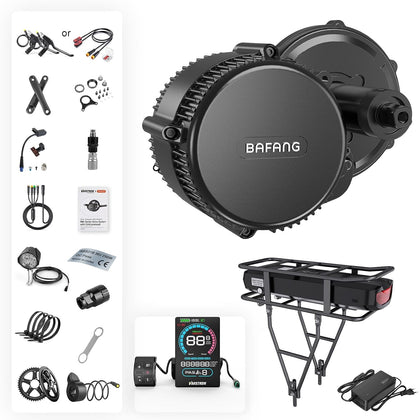 BBS02B BBS-HD 500W 750W 1000W Mid Drive Ebike Conversion Kit 48V 52V