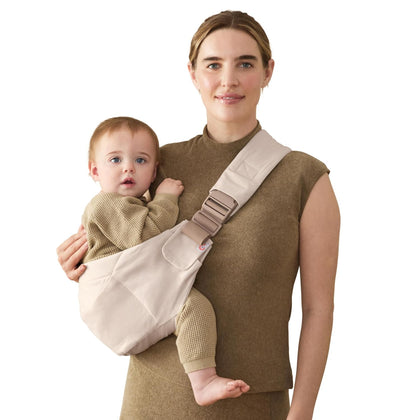 Upsie Sling Baby Carrier for Babies and Toddlers 6-48 Months | 2-Position Ergonomic Baby Carrier with Front Storage