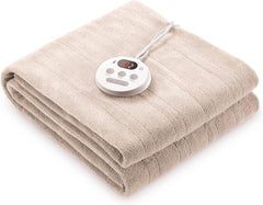 Heated Mattress Pad Twin Size Comfort Coral Fleece 10 Heating Levels & 10H Auto Shut Off, Electric Bed Warmer Pad
