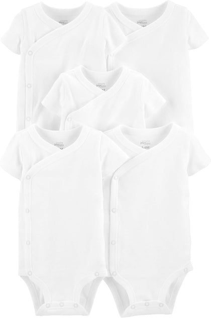 Unisex Baby 5-pack Side Snap Short-sleeve Bodysuit