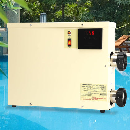11KW 240V Pool Heater for Above Ground Pool, Electric Swimming Pool Heater with Touchscreeen, Hot Tub Thermostat for