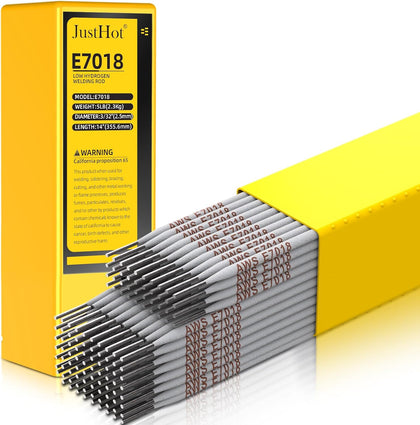 Welding Rods E7018 3/32" 5LB Low Hydrogen Carbon Steel Electrodes | ARC Welding Equipment Stick Rods, Stable Arc, Low