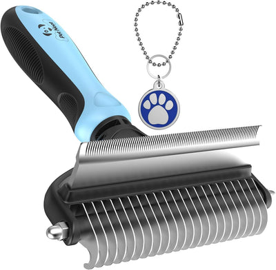 Dog Brush and Cat Brush – 2 Sided Pet Grooming Tool for Deshedding, Mats & Tangles Removing – No More Nasty Shedding