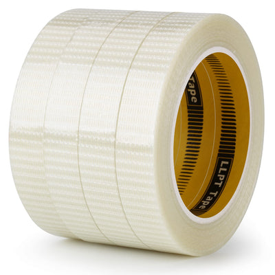 Filament Strapping Tape, 3/4" x 36 Yards Each 6.2 Mil, 4 Pack