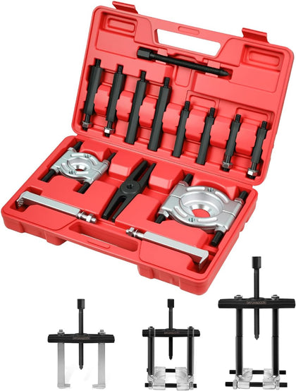 14Pcs Bearing Separator Puller Set, Bearings Splitters Puller Tool