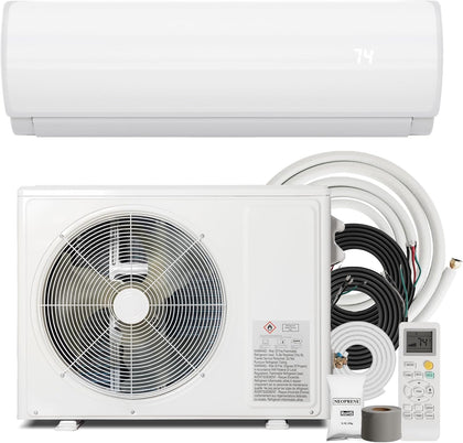 12000BTU Mini Split Air Conditioner Heat Pump, 19 SEER2 Inverter Compressor AC Unit Cools Rooms up to 750 Sq. Ft