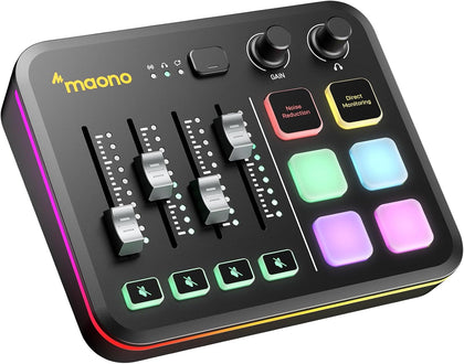 G3 Gaming Audio Mixer with Map Any Audio Sources for PC Streaming | Mixer with 4 Faders, 3 Submixes, dual PC setup