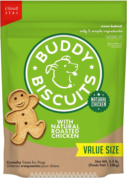 Crunchy Dog Treats, Roasted Chicken, 3.5 lbs. Bag
