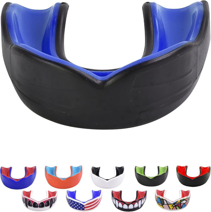 Pro Mouth Guard for Sports (Adult) - Football, MMA, Boxing, BJJ | USA Flag, Fangs, 15+ Colors to Choose From