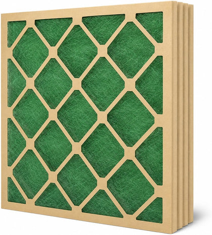 20x25x1 MERV 1 Fiberglass Furnace and AC Air Filters, 4-Pack | Disposable Replacement, Low Airflow Resistance, Up to