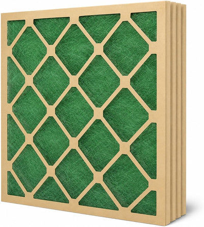 20x25x1 MERV 1 Fiberglass Furnace and AC Air Filters, 4-Pack | Disposable Replacement, Low Airflow Resistance, Up to