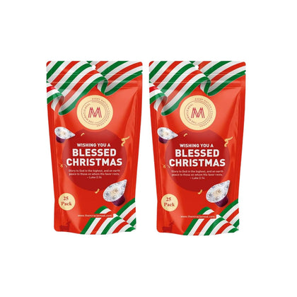 Christmas Edition Communion Cups | The Miracle Meal – 50 Pre-Filled Cups with Juice & Wafer | Celebrate Faith & Joy