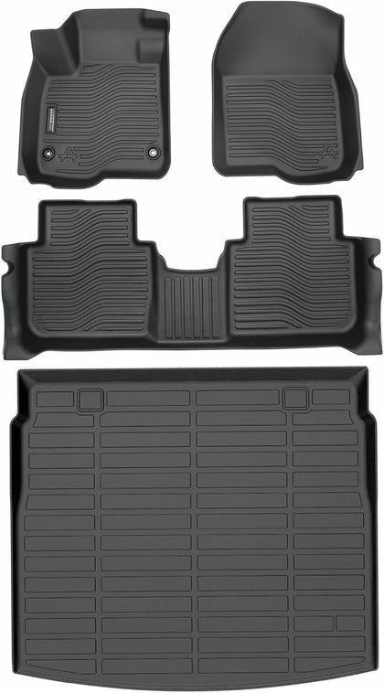 All Weather Floor Mats Upper Cargo Mat Fit for Honda CR-V 2023 2024 2025 2026(Include Hybrid) TPE Rubber Liners CRV