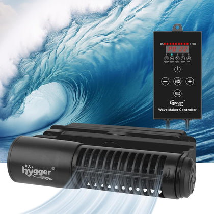 Wave Maker For Aquarium, Magnetic DC 24V 35W Aquarium Powerhead,2640GPH Adjustable Cross Flow Pump with LED Display