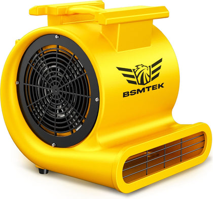 Air Mover Blower Fan, Industrial 1.5HP MAX10000CFM Monster Floor Blower Carpet Dryers - 3 Speeds, 4 Adjustable