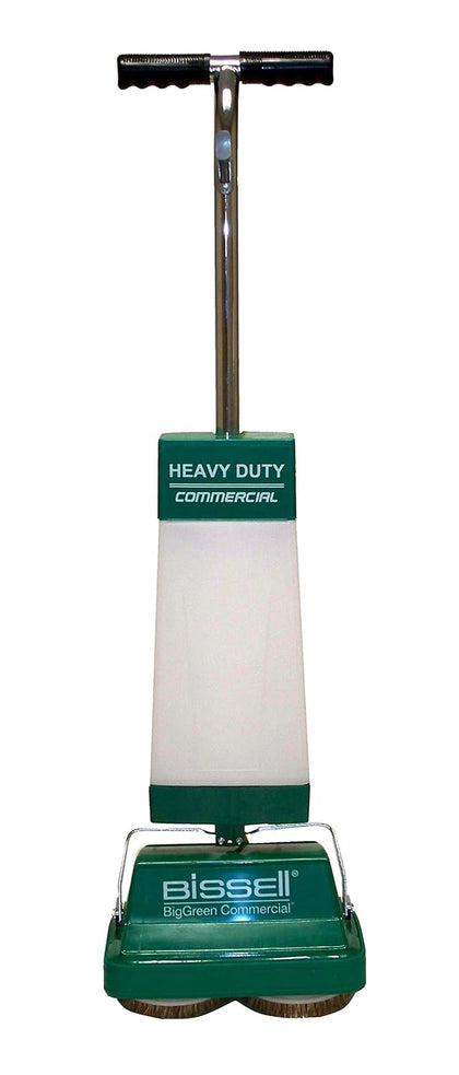 Bissell BigGreen BGFS5000 Portable Two Brush Floor Scrubber & Polisher, Polypropylene, 13"" W x 7"" D x 44"" H, White