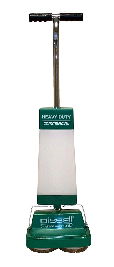 Bissell BigGreen BGFS5000 Portable Two Brush Floor Scrubber & Polisher, Polypropylene, 13"" W x 7"" D x 44"" H, White