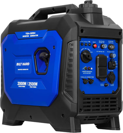 Gas Generator 2500W, 80cc 4 Stroke Quiet Inverter Generator with CO Sensor, Parallel Ready,120V AC Duplex Receptacle