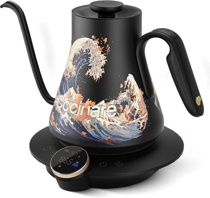 Artisan Collection Gooseneck Electric Kettle, ±0.5°F Temperature Control for Pour Over Coffee & Tea, 1500W Quick