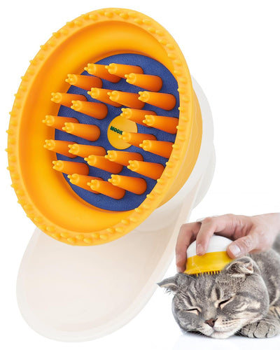 Silicone Cat Brush for Shedding – Gentle Grooming & Relaxing Massage, Light Deshedding Tool, Removes Loose Fur &