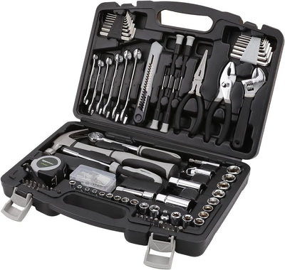 131-Piece General Household Hand Tool Set with Storage Case for Home Repair, Portable