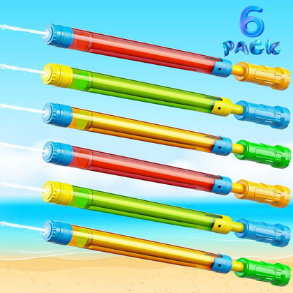 6 Pack 16.5'' Water Gun, Squirt Gun for Kids & Adults | Bulk Blaster Water Guns, Water Toys for Swimming Pool