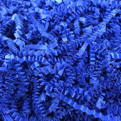 2 LB Royal Blue Crinkle Cut Paper Shred Filler for Gift Wrap and Basket Filler