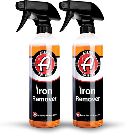 Adam's Iron Remover (16oz, 2 Pack) - Fallout & Iron Remover Spray for Car Detailing Removes Iron Particles in Auto