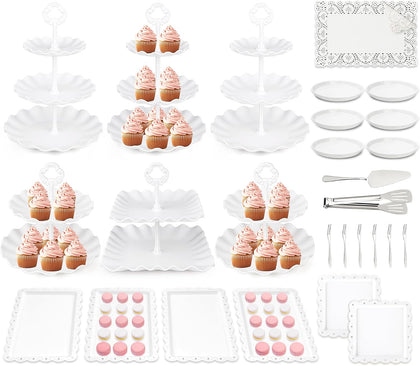 36 Pack Cupcake Stand, Dessert Table Display Set,Tiered Tray Stand