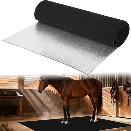 4x6 Ft Horse Stall Mat, Stable Mat for Horses Back with Adhesive Design Mat Backing Moisture Absorbent Easy to Clean