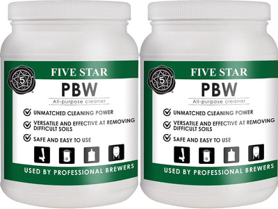 PBW Cleanser 4 lb (2 Pack) – Alkaline Brewery Wash Powder Cleaner for Brewing Equipment, Kettles, Fermenters &