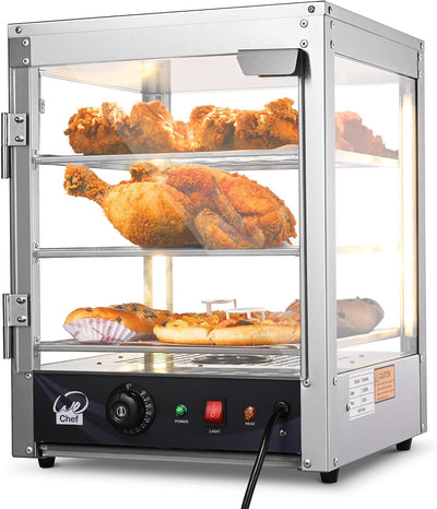 15" 3-Tier Commercial Food Warmer Pizza Warmer Display Electric