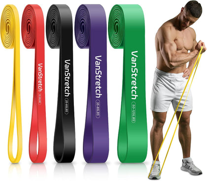 Resistance Bands for Working Out,5-Level Elastic Pull Up Assistance Bands Set for Men & Women,Exercise Bands for Home