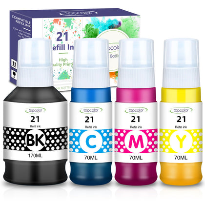 GI-21 G3270 G3260 Ink Bottles Compatible for Canon GI21 Ink Refill Bottles