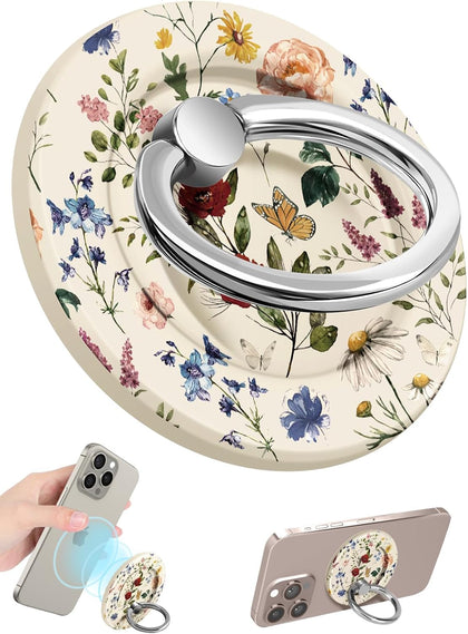 Magnetic Phone Grip - Compatible with MagSafe Phone Grip Ring Stand for iPhone 17/16/15/14/13/12 Series Vintage