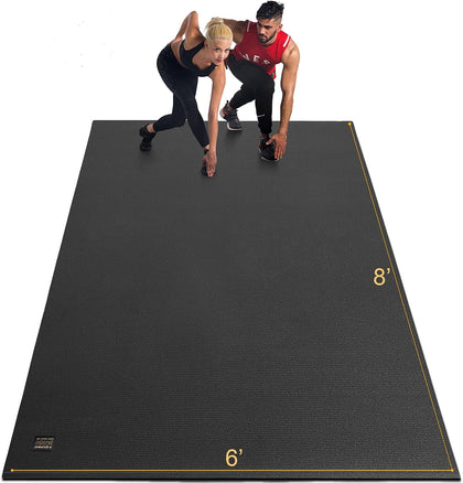 Extra Large Exercise Mat 16'x6'/12'x6'/10'x6'/8'x6'(7mm), Extra Wide Workout Mats for Home Gym Flooring, Non-Slip