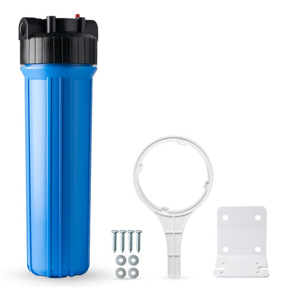HB28B Whole House Water Filter Housing, 20" x 4.5" Universal Housing for Whole Home Water Filtration w/ 1" NPT Ports